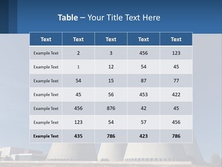 A Power Plant With Smoke Coming Out Of It PowerPoint Template