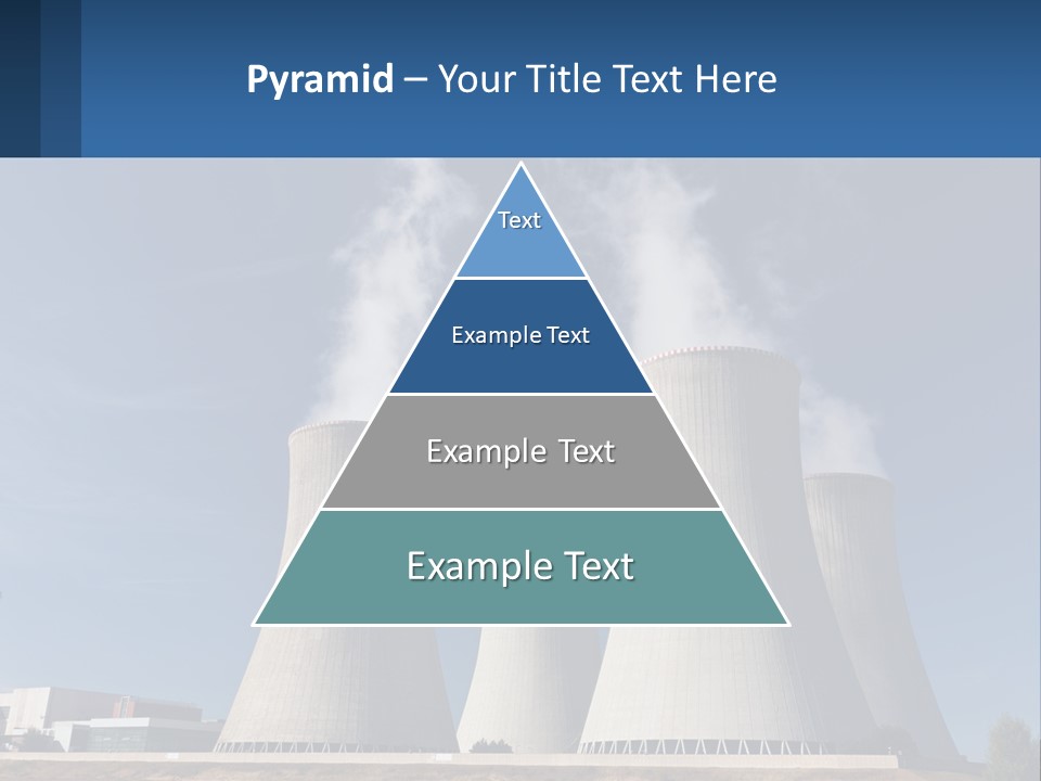 A Power Plant With Smoke Coming Out Of It PowerPoint Template