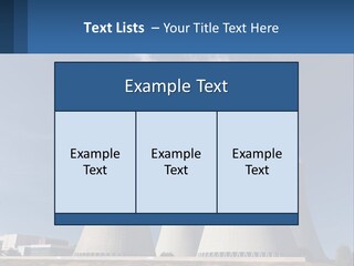 A Power Plant With Smoke Coming Out Of It PowerPoint Template