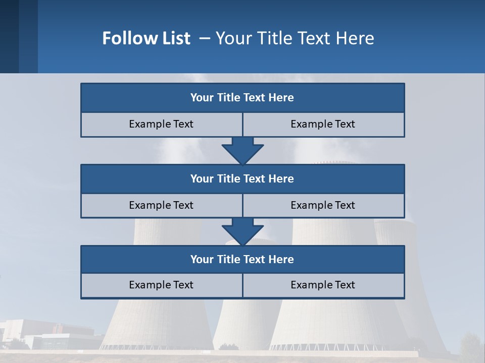 A Power Plant With Smoke Coming Out Of It PowerPoint Template