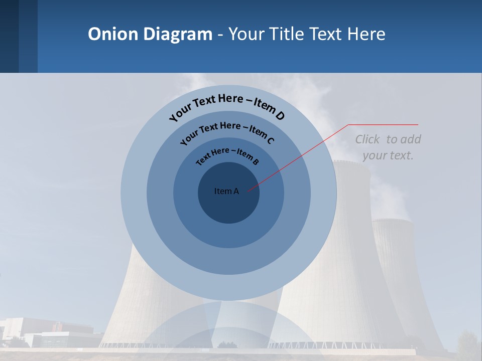 A Power Plant With Smoke Coming Out Of It PowerPoint Template