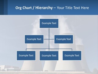A Power Plant With Smoke Coming Out Of It PowerPoint Template