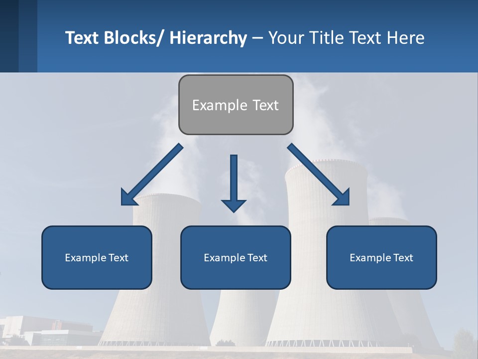 A Power Plant With Smoke Coming Out Of It PowerPoint Template