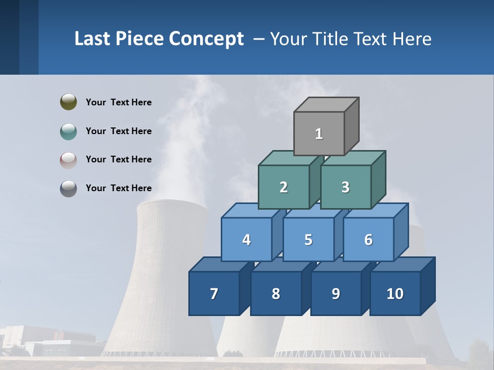 A Power Plant With Smoke Coming Out Of It PowerPoint Template