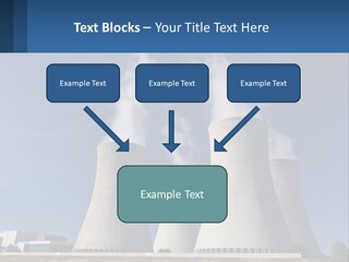 A Power Plant With Smoke Coming Out Of It PowerPoint Template