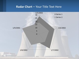 A Power Plant With Smoke Coming Out Of It PowerPoint Template
