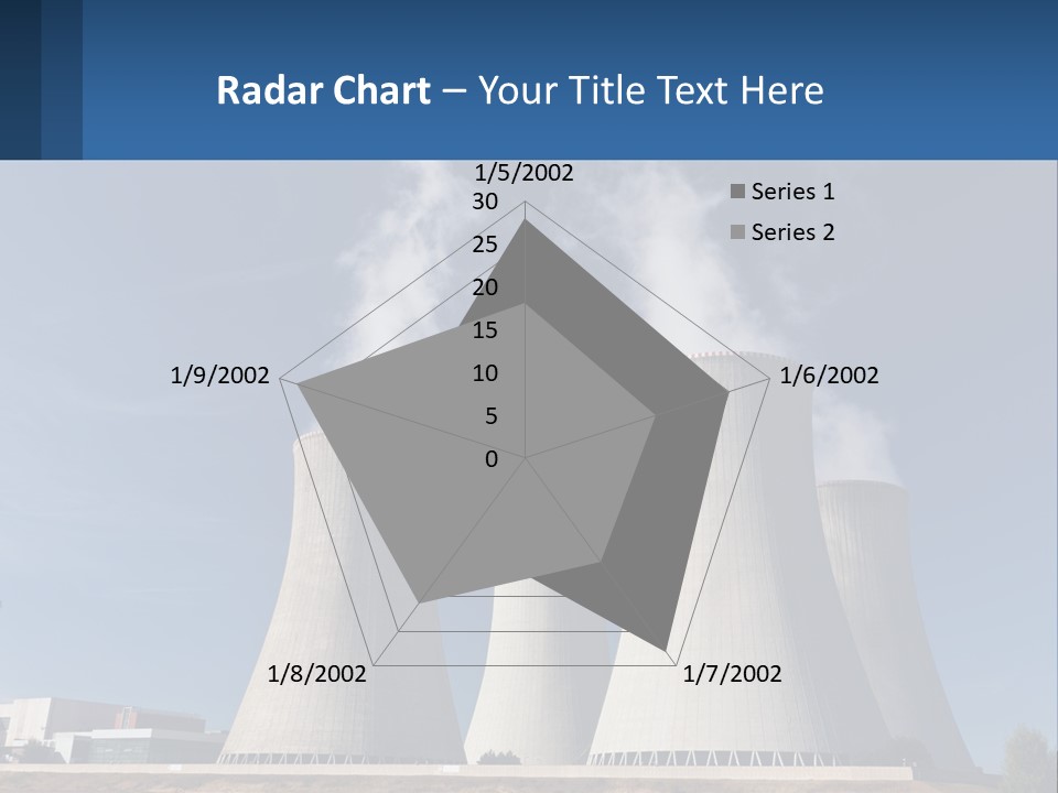 A Power Plant With Smoke Coming Out Of It PowerPoint Template