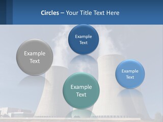 A Power Plant With Smoke Coming Out Of It PowerPoint Template