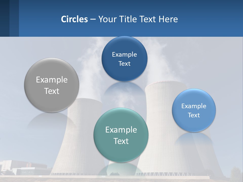 A Power Plant With Smoke Coming Out Of It PowerPoint Template