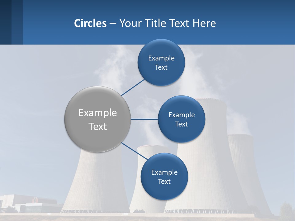 A Power Plant With Smoke Coming Out Of It PowerPoint Template