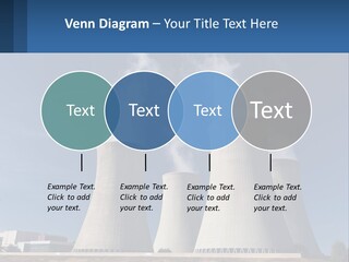 A Power Plant With Smoke Coming Out Of It PowerPoint Template