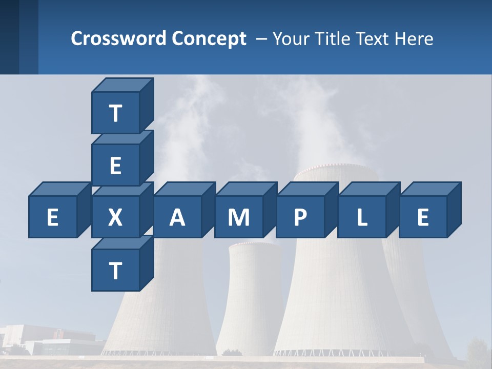 A Power Plant With Smoke Coming Out Of It PowerPoint Template