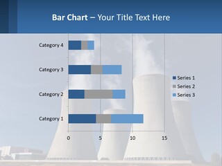 A Power Plant With Smoke Coming Out Of It PowerPoint Template