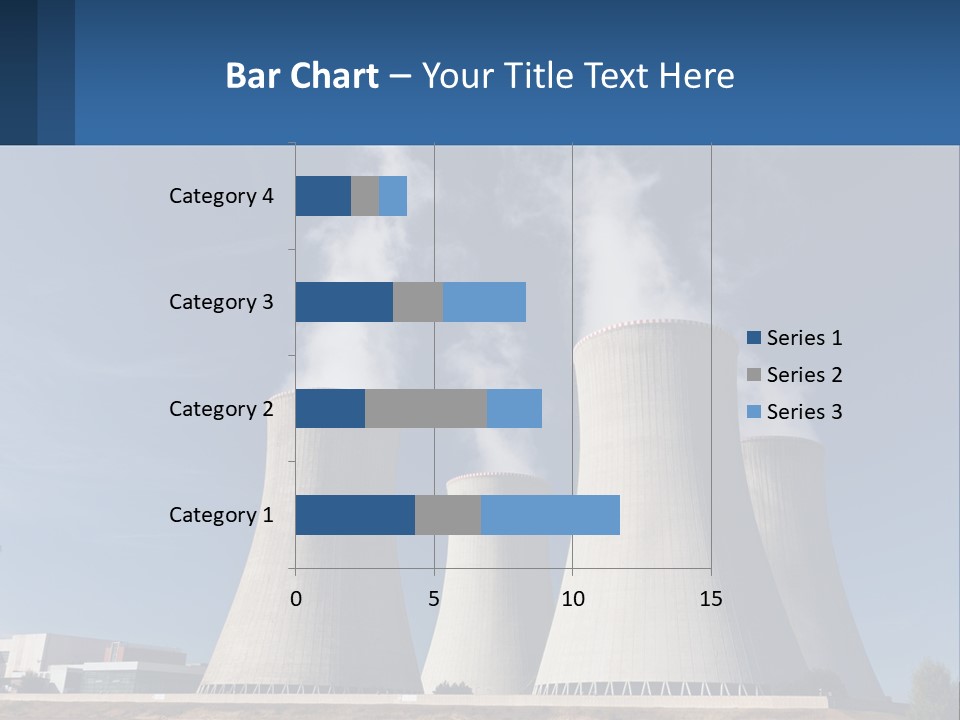A Power Plant With Smoke Coming Out Of It PowerPoint Template