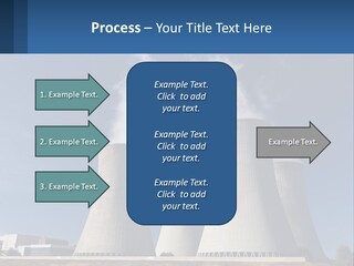 A Power Plant With Smoke Coming Out Of It PowerPoint Template