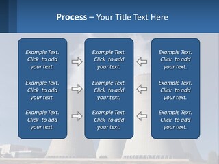 A Power Plant With Smoke Coming Out Of It PowerPoint Template