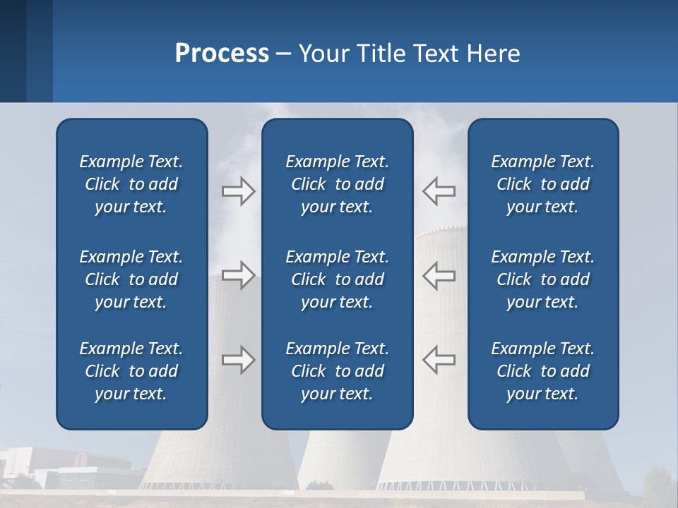 A Power Plant With Smoke Coming Out Of It PowerPoint Template