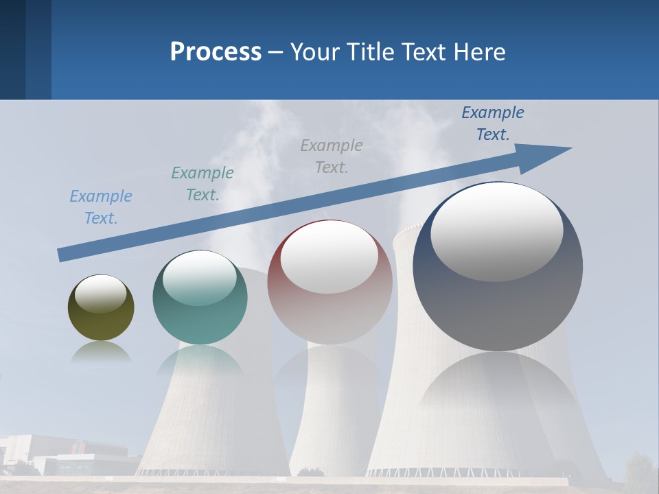 A Power Plant With Smoke Coming Out Of It PowerPoint Template