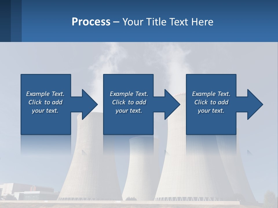 A Power Plant With Smoke Coming Out Of It PowerPoint Template