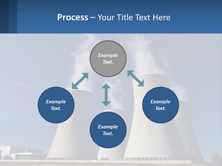 A Power Plant With Smoke Coming Out Of It PowerPoint Template