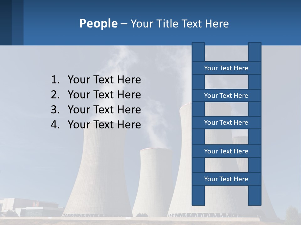 A Power Plant With Smoke Coming Out Of It PowerPoint Template