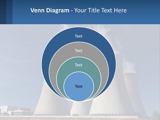 A Power Plant With Smoke Coming Out Of It PowerPoint Template
