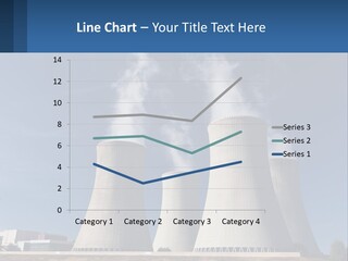 A Power Plant With Smoke Coming Out Of It PowerPoint Template