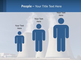 A Power Plant With Smoke Coming Out Of It PowerPoint Template