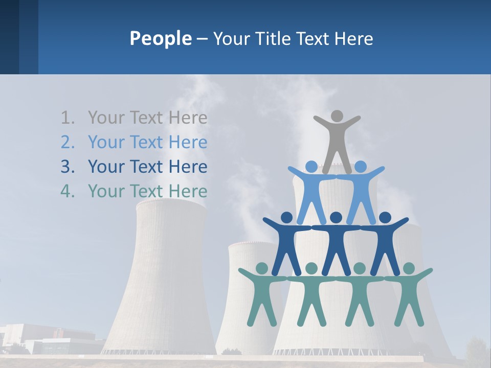A Power Plant With Smoke Coming Out Of It PowerPoint Template