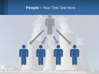 A Power Plant With Smoke Coming Out Of It PowerPoint Template
