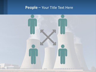 A Power Plant With Smoke Coming Out Of It PowerPoint Template