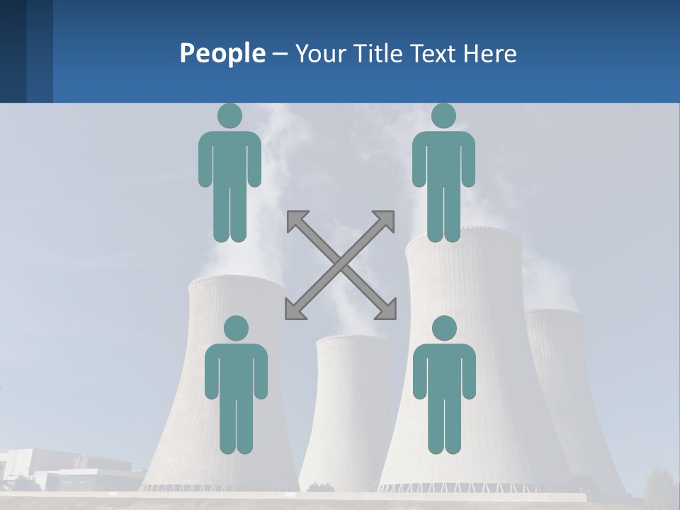 A Power Plant With Smoke Coming Out Of It PowerPoint Template
