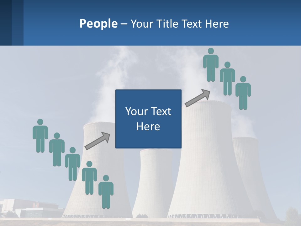 A Power Plant With Smoke Coming Out Of It PowerPoint Template