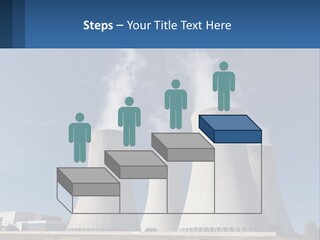 A Power Plant With Smoke Coming Out Of It PowerPoint Template
