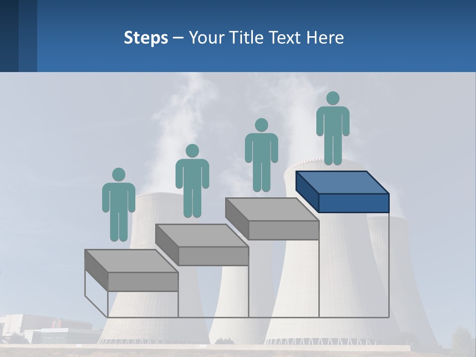 A Power Plant With Smoke Coming Out Of It PowerPoint Template