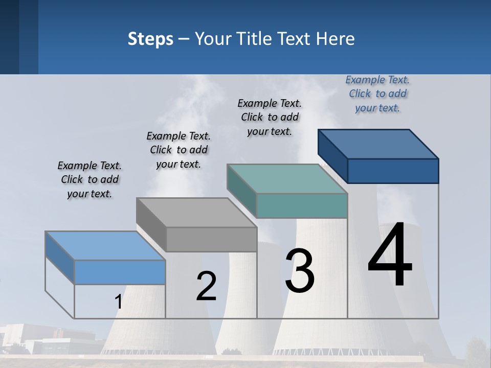 A Power Plant With Smoke Coming Out Of It PowerPoint Template