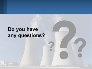 A Power Plant With Smoke Coming Out Of It PowerPoint Template
