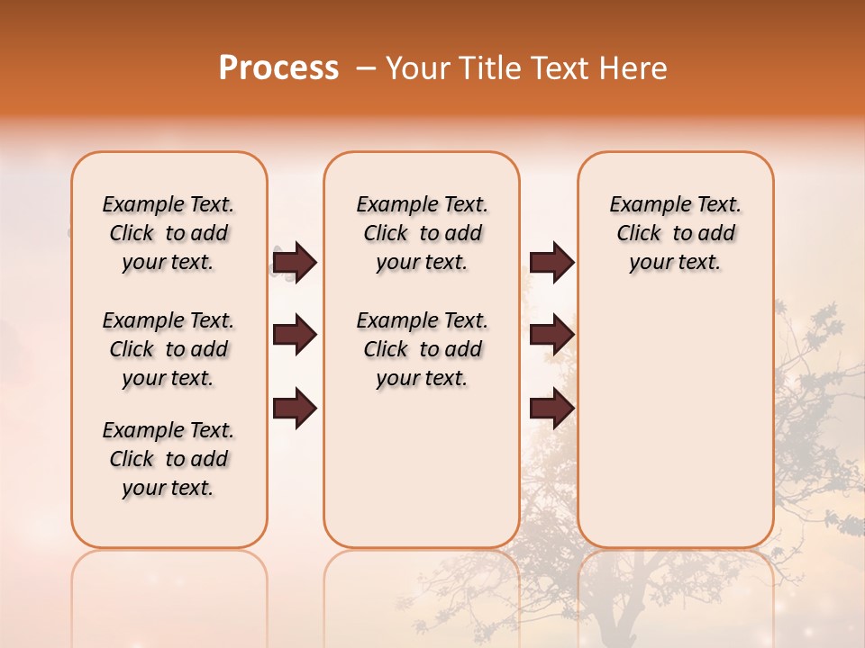 A Group Of Butterflies Flying Over A Tree PowerPoint Template