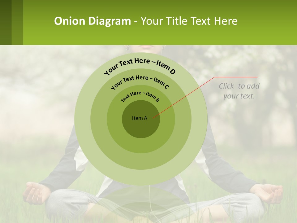 A Woman Sitting In A Yoga Position With Her Eyes Closed PowerPoint Template