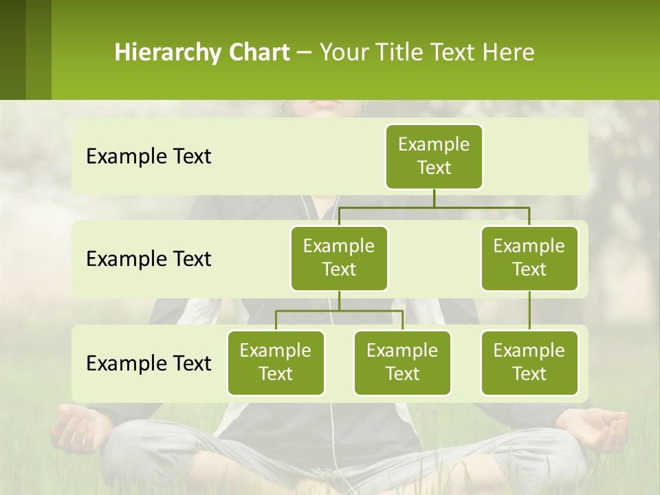 A Woman Sitting In A Yoga Position With Her Eyes Closed PowerPoint Template