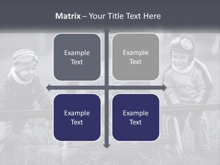 A Group Of Children Sitting On Top Of A Wooden Bench PowerPoint Template