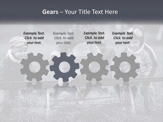 A Group Of Children Sitting On Top Of A Wooden Bench PowerPoint Template