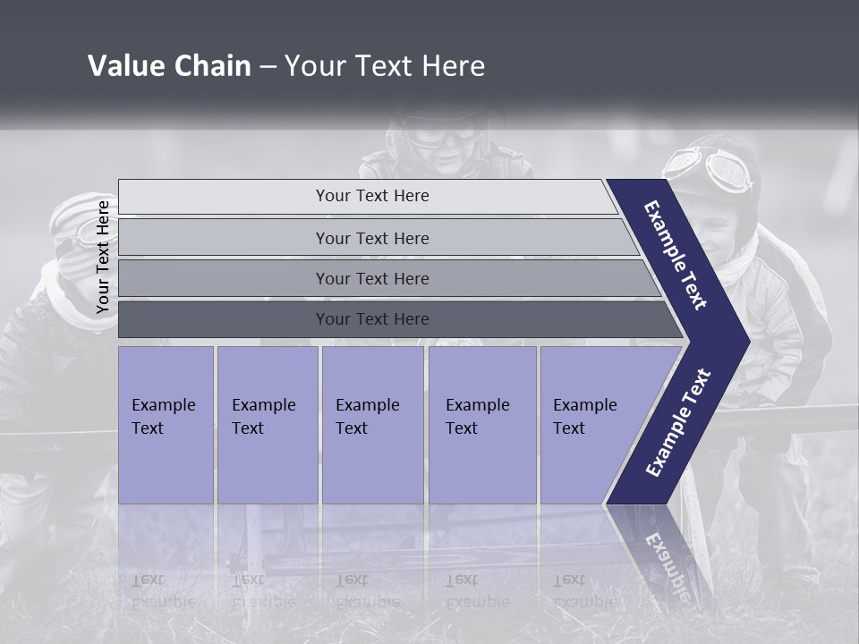 A Group Of Children Sitting On Top Of A Wooden Bench PowerPoint Template