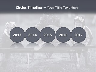 A Group Of Children Sitting On Top Of A Wooden Bench PowerPoint Template