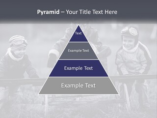 A Group Of Children Sitting On Top Of A Wooden Bench PowerPoint Template