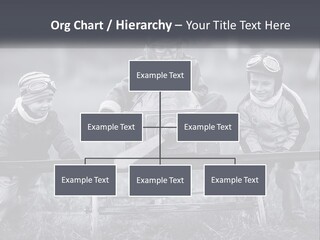 A Group Of Children Sitting On Top Of A Wooden Bench PowerPoint Template