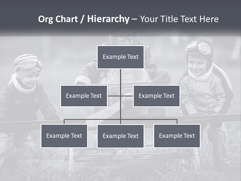 A Group Of Children Sitting On Top Of A Wooden Bench PowerPoint Template