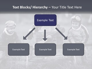 A Group Of Children Sitting On Top Of A Wooden Bench PowerPoint Template