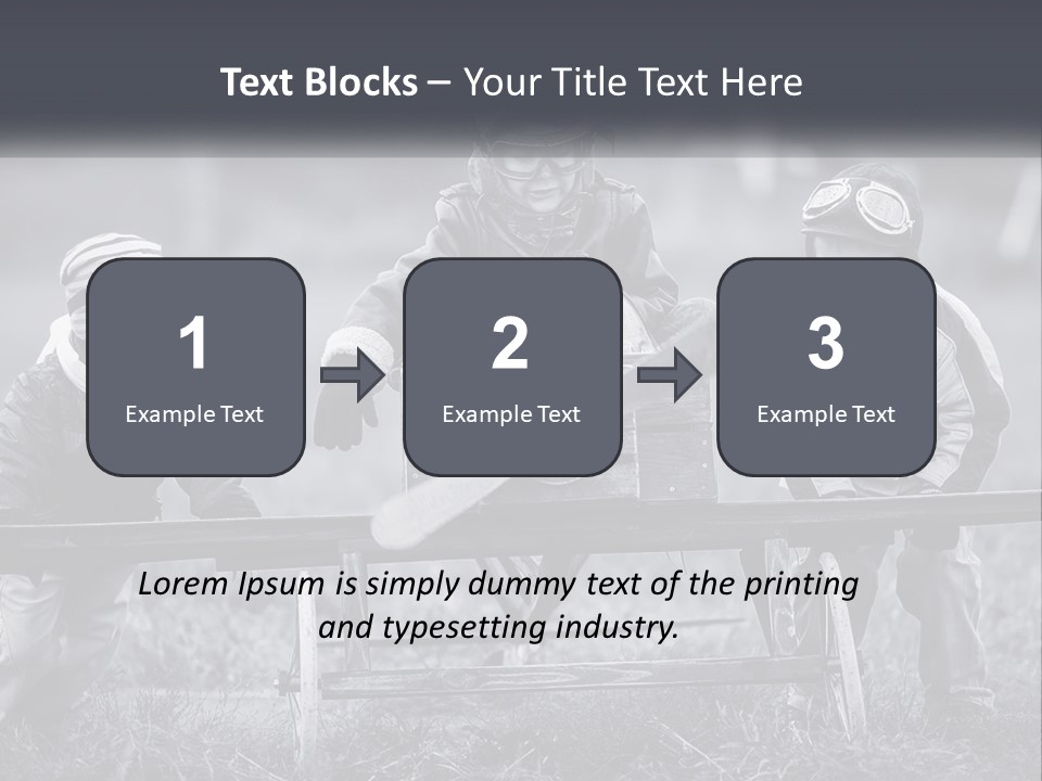 A Group Of Children Sitting On Top Of A Wooden Bench PowerPoint Template