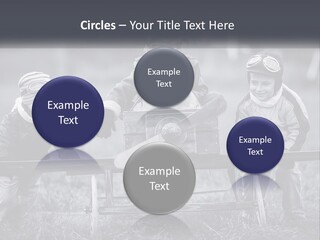 A Group Of Children Sitting On Top Of A Wooden Bench PowerPoint Template